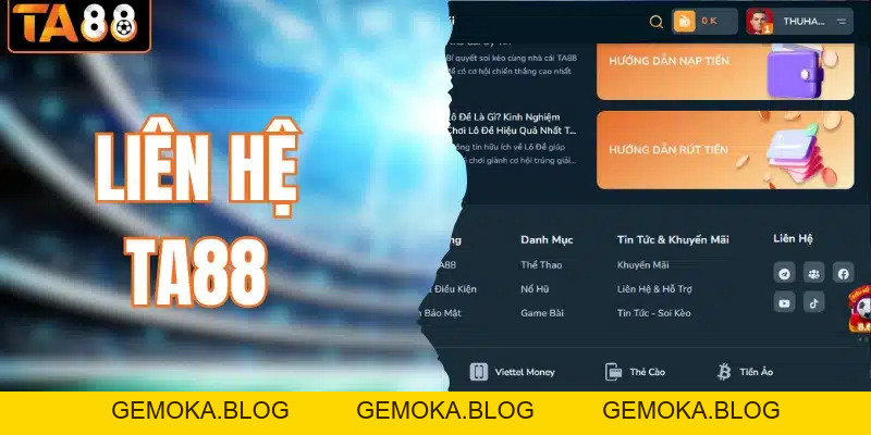 Hướng Dẫn Ta88 | Đăng Ký, Nạp Rút & Cách Chơi Chi Tiết - gemoka