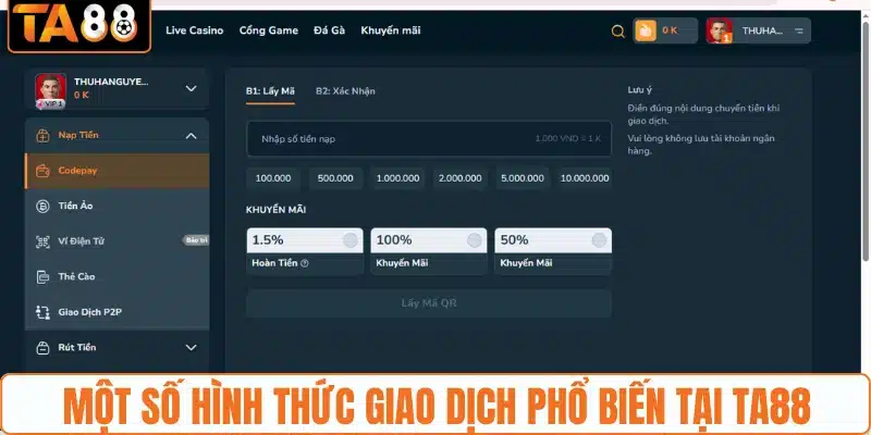 Nạp Tiền TA88 - Giao Dịch Nạp Vốn An Toàn Và Tiện Lợi - gemoka