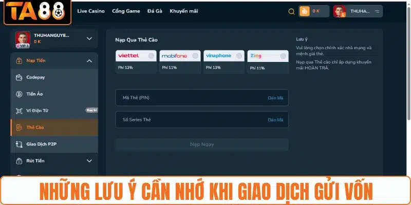 Nạp Tiền TA88 - Giao Dịch Nạp Vốn An Toàn Và Tiện Lợi - gemoka