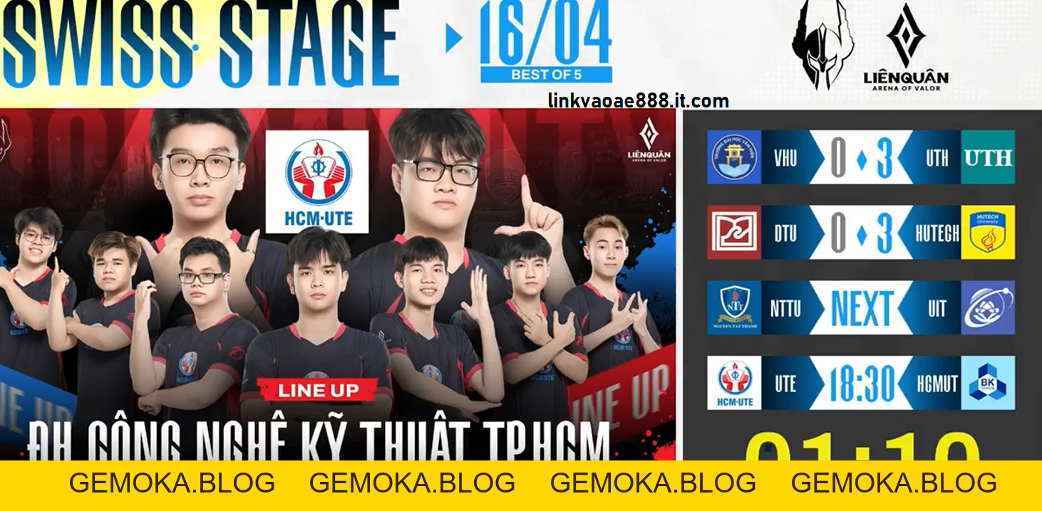 TRỰC TIẾP SWISS STAGE NHÓM TRƯỜNG HỌC NGÀY 17/04 - gemoka